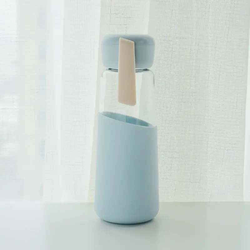 

Simple anti scalding glass children's schoolboy water cup high temperature resistant portable cup outdoor home tea cup