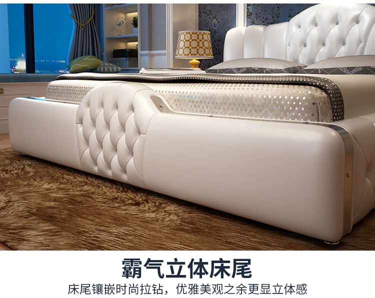 Умная кровать с рамкой спальная мебель подсветкой для спальни спальни|Кровати| |