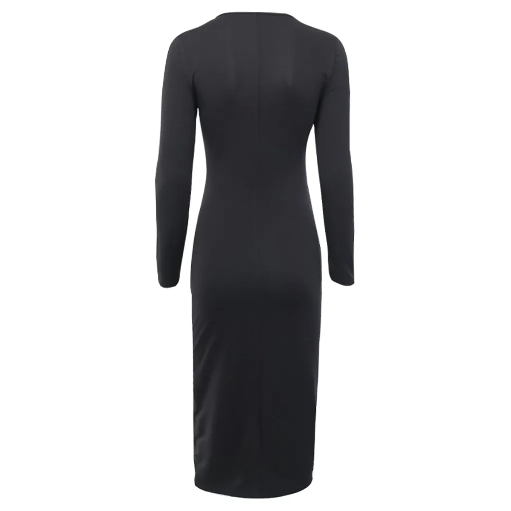 Вы уверены что не нажмите и увидите? Женская мода Длинный рукав чистый цвет