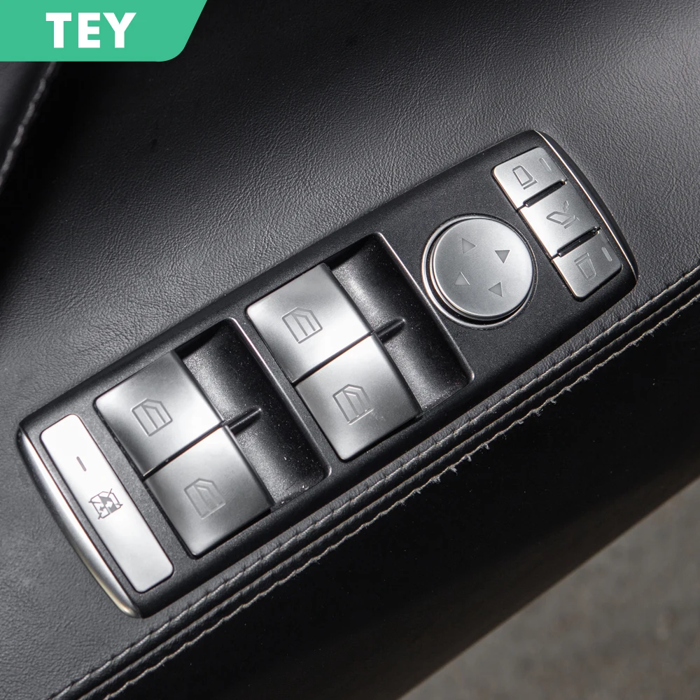 

14PCS For Tesla Model X Model S 2016-2020 Silvery Style Window Lift Swith Buttons Frame Cover Trim Car Styling Model 3