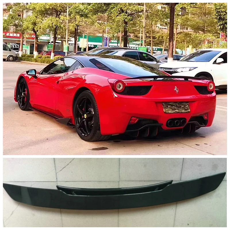 

Real High Quality Carbon Fiber Rear Trunk Lip Spoiler Wing Fits For Ferrari 458 2011 2012 2013 2014