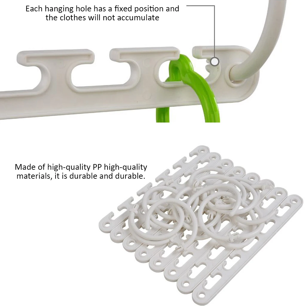 Белые вешалки для одежды 8 шт. хранения органайзер мульти волшебный шкаф чудо