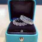 2020 кольцо с кубическим цирконием, серебро 925 пробы, обручальное кольцо, кольца для мужчин и женщин