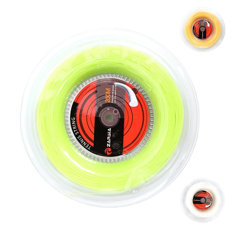 

ZARSIA 1 Reel Durable Strings Tennis Strings 1.35Mm Round Tennis Racket Strings 200M