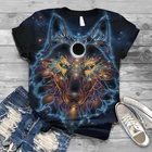 Женская футболка с 3D-принтом, Повседневная футболка с круглым вырезом и коротким рукавом, в стиле хип-хоп, летний сезон 2021