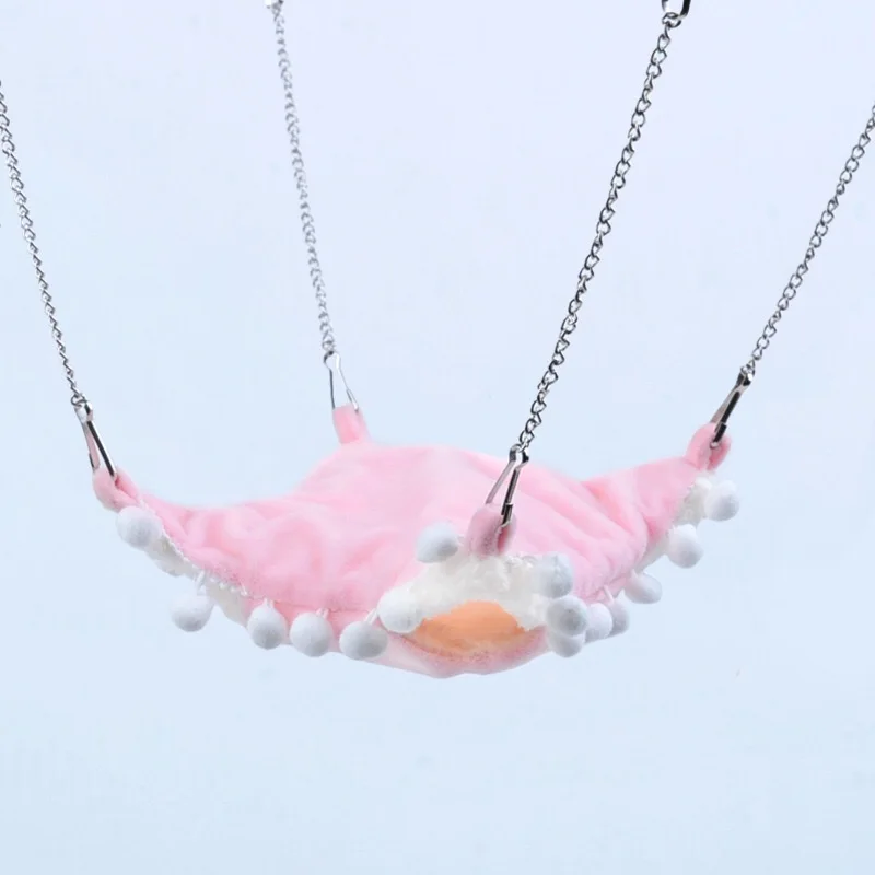 Cat Hamster hammock Warm Flannel Chinchilla Hammock Guinea Rabbit Kitten Hanging Bed Cage Accessories Pet Swing | Дом и сад