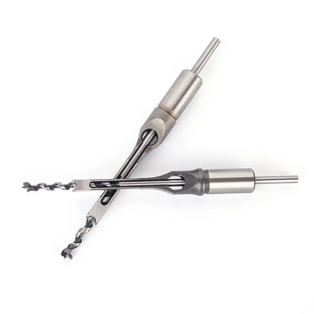 Сверла спиральные из быстрорежущей стали комплект 6 насадок для резки квадратных