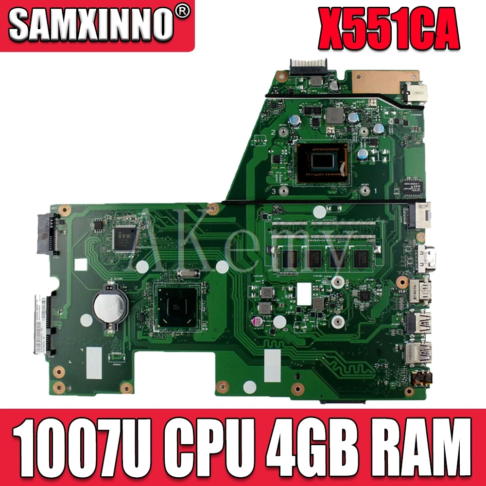 X551CA материнская плата для For Asus ноутбука REV2.2 1007u 4 Гб RAM тестовая работа 100% ОК|laptop