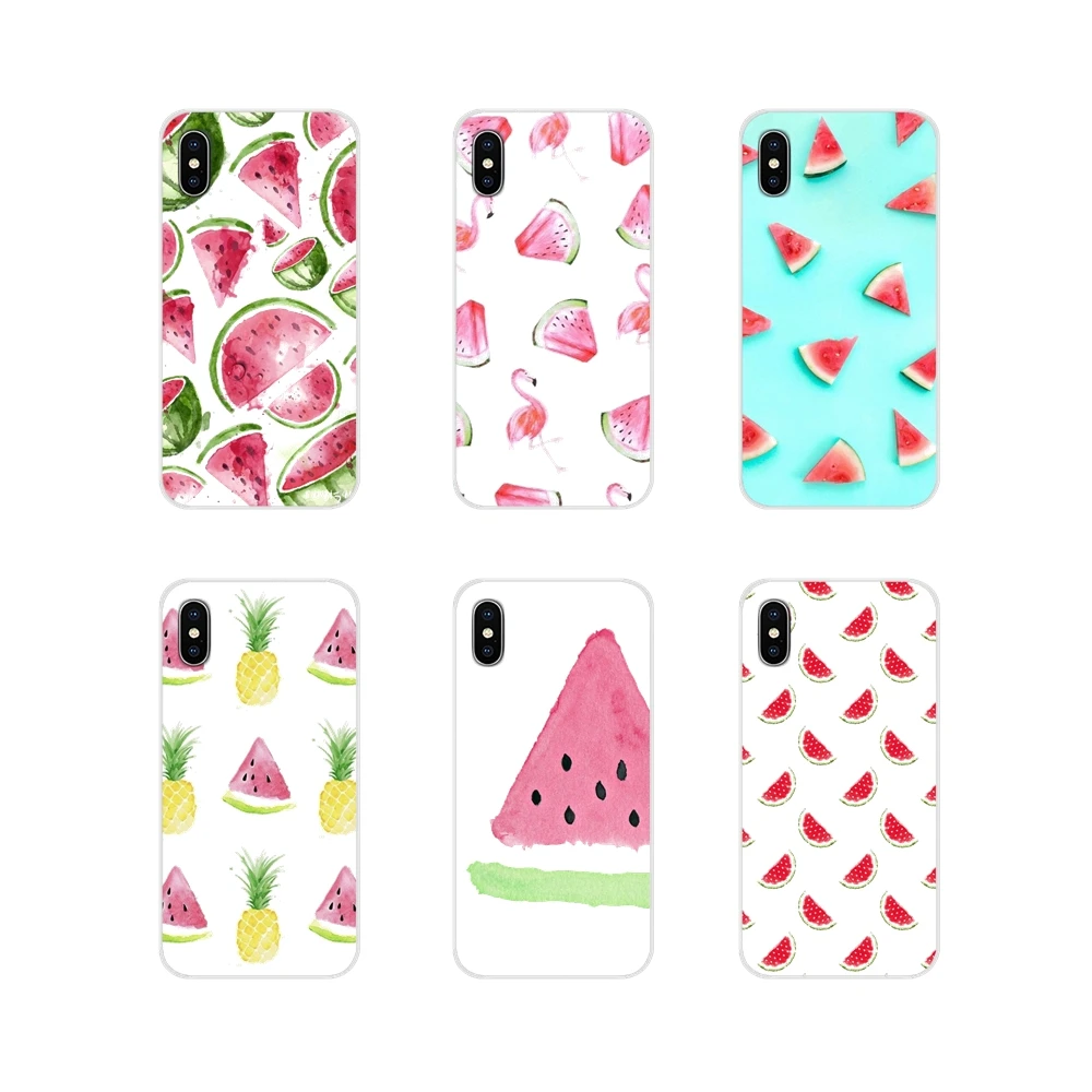 Мягкий чехол из ТПУ с арбузом акварелью Hello Summer для huawei G7 G8 P7 P8 P9 P10 P20 P30 Lite Mini Pro P Smart