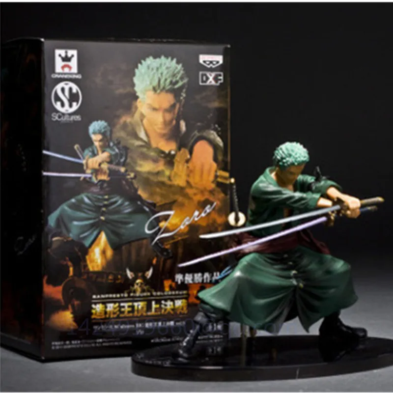 

Anime ONE PIECE Roronoa Zoro Three Pole Flow Swordsman Battle Version PVC Action Figure Collectible Model Toy Free Shipping G849