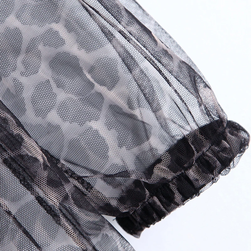 Платье с бантом для женщин элегантное Прозрачное платье до середины икры