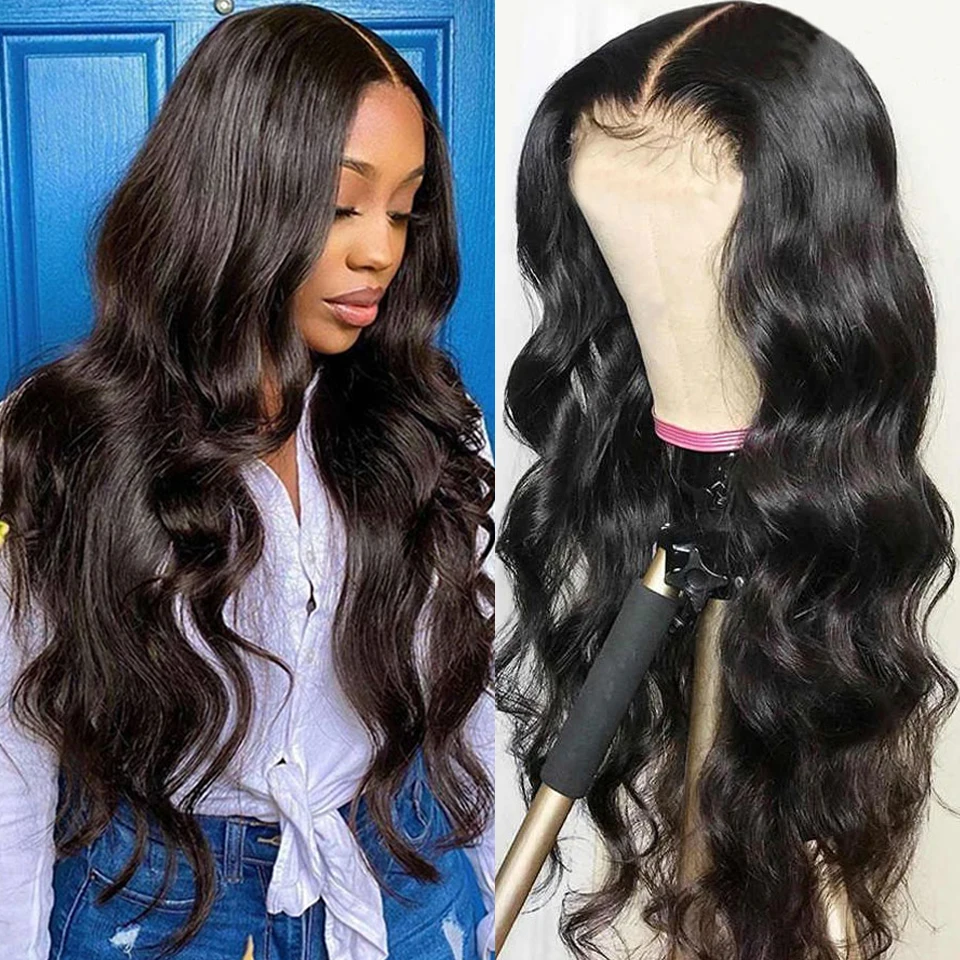 

13X4 Hd Transparent Lace Frontal Wigs Body Wave Closure Wig Brazilian 30 Inch Body Wave Lace Front Human Hair Wigs For Women