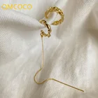 QMCOCO 925 Серебряные Простые классические полу-круговые Дизайнерские Длинные серьги с кисточками цепочка серьги для женщин прекрасные подарки Вечерние
