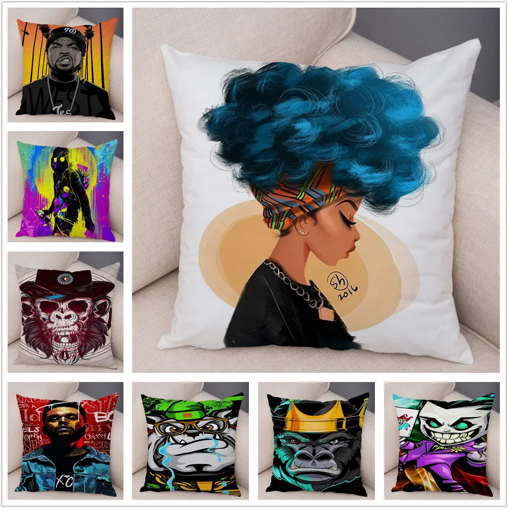 

Kenya Cartoon Custom Cushion Cover for Sofa Home Decor Pillow Case Short Plush 45*45cm Pillowcase