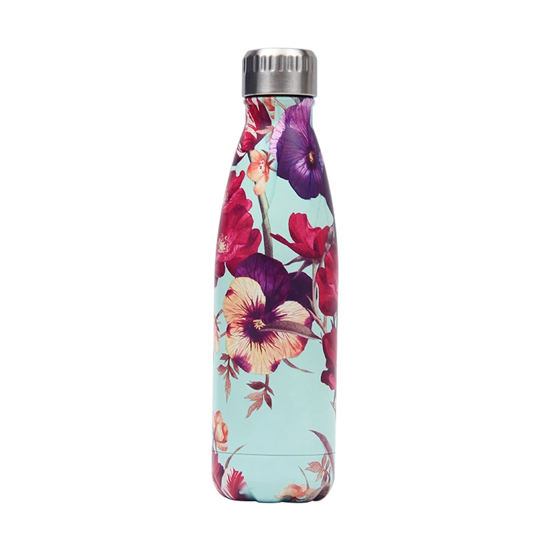

Water Bottle 500ml Stainless Steel Thermos Flask Bottle Gym Sport Insulated Cups