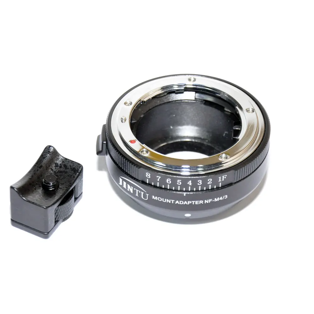 JINTU Metal 8-Stop Lens Adapter aperture Control NF-M4/3 for Nikon AI/F/G/D Lens to Micro 4/3 GH4 GH3 GH5 X-T10 X-E3 X-PRO2 X-E2