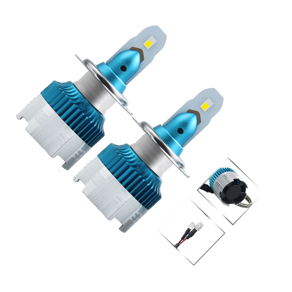 Автомобильная фара H3 H7 светодиодный ная лампа H4 H8 9005 9006 880/H27 60W 6000LM 6000K MI |