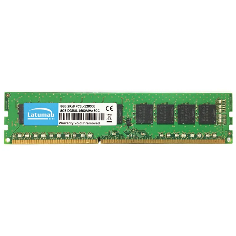 Память для рабочей станции Latumab DDR3L 16 Гб (2x8 ГБ) 1600 МГц 240-контактная ECC UDIMM |