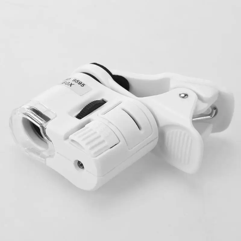 Универсальный 60X микроскоп для телефона зум Микро камера объектив с зажимом