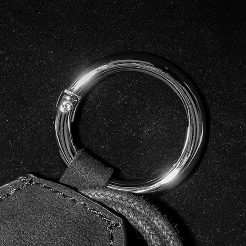 Автомобильный Стайлинг чехол для ключей пряжка кожаный кольцо с защитой от меха