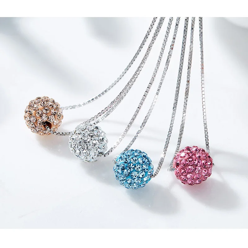 Шикарные мини подвески с шариками красочные кристаллы от Swarovski ювелирные изделия