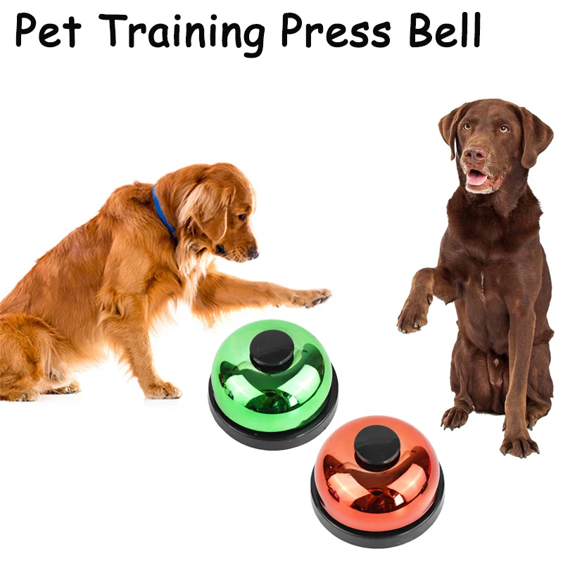 

Dog Training Press Bell Feeding Reminder Bell Pet Interactive Training Toy Desk Call Bells Puppy Cats Sound Toy Supplies
