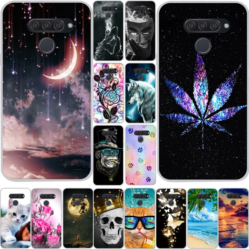 

For LG Q60 / K50 / K12 Prime Case Silicone 6.26" Cover Soft TPU Printed Protective Phone Back Cover For LG Q60 Case Cover Fundas