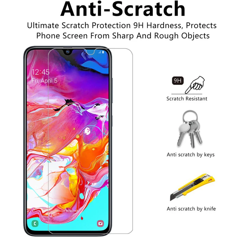 Защитное стекло для samsung a70 закаленное galaxy a 70 70a 6 7 Защитная пленка galaxy|Защитные