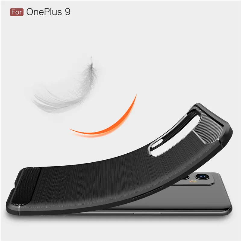 Мягкий чехол из углеродного волокна и для Oneplus 9 9R 8T 8 7T Pro Nord N10 5G N100 защитный