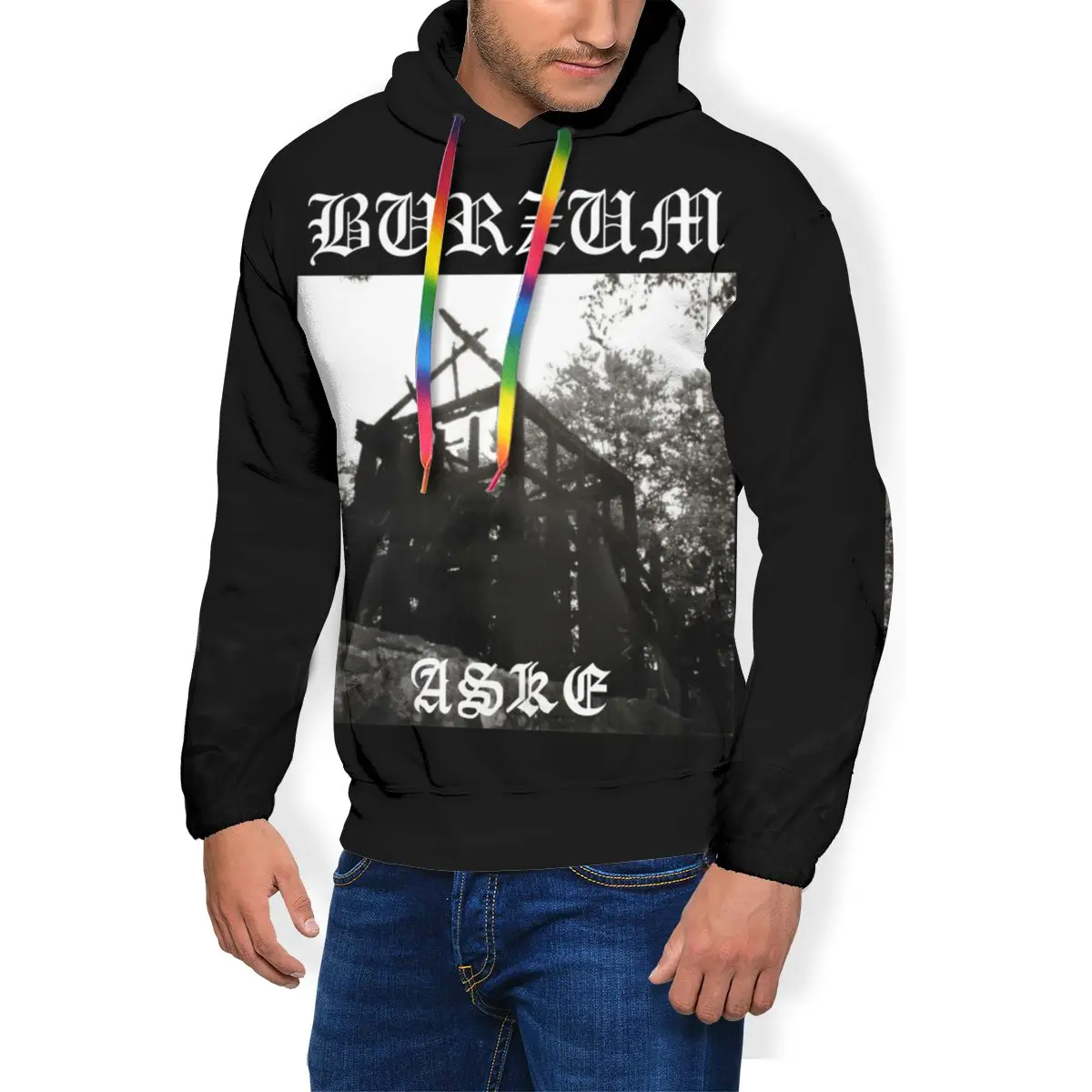Металлическая Толстовка С Логотипом Группы Burzum Aske толстовки полиэстер пуловер