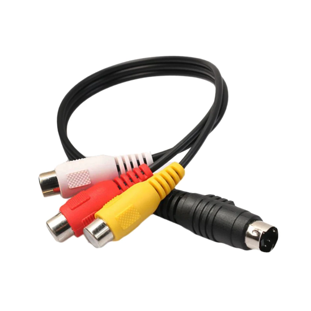 1x4 Pin S Video to 3 RCA TV AV Женский аудио видео адаптер кабель для ноутбука ПК компьютер