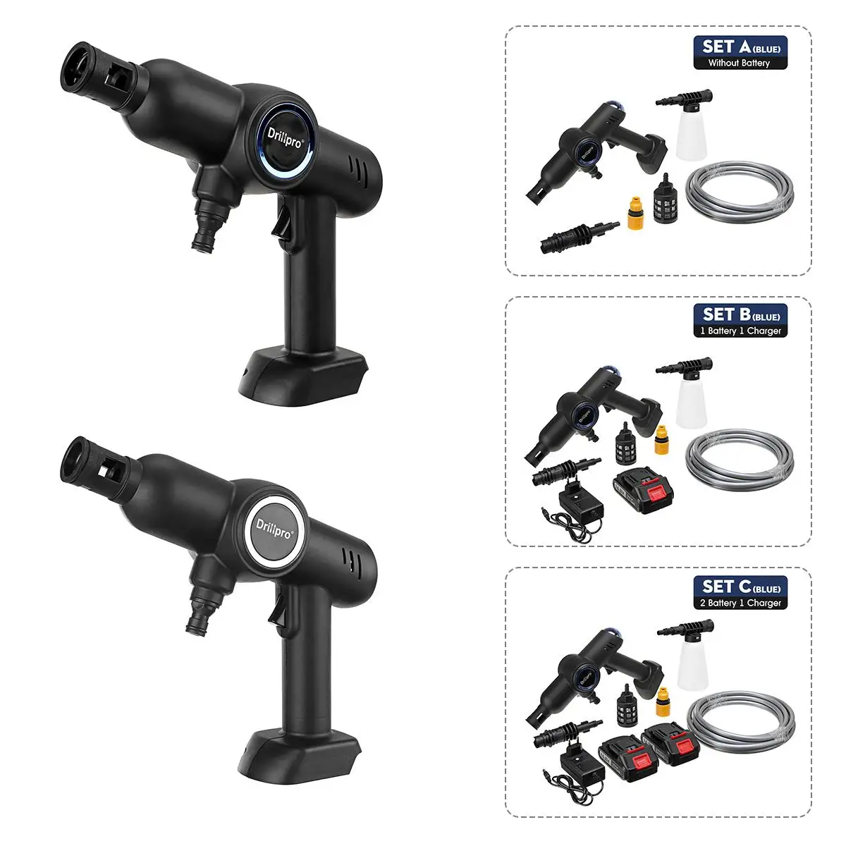 Цена Пистолет-распылитель для мойки автомобиля, беспроводной портативный аппарат для мойки высокого давления, с аккумулятором Makita