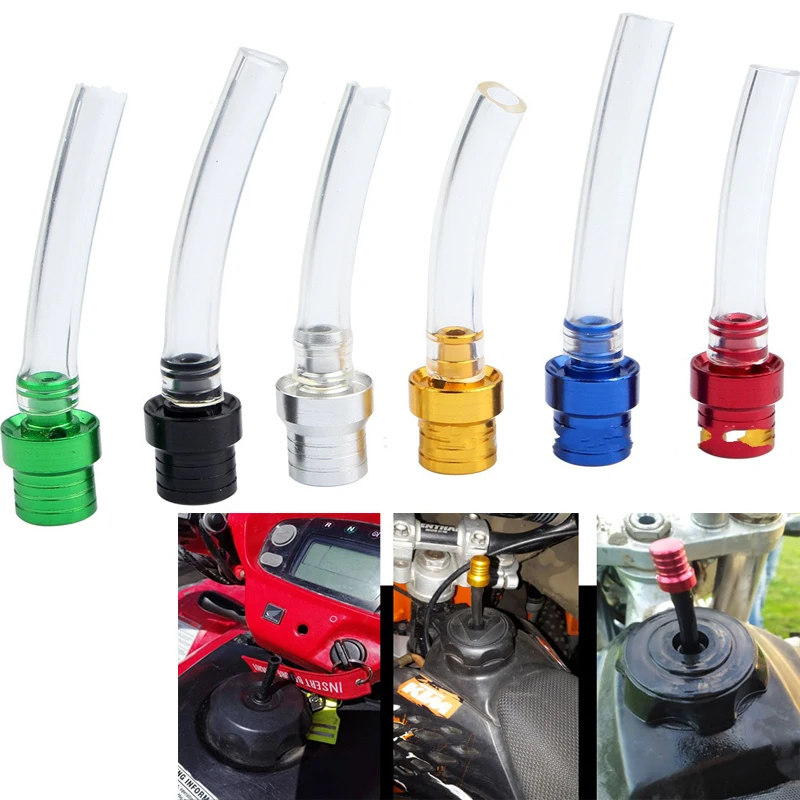 

1PC Gas Fuel Cap Valves Vent Breather Hoses Tubes for Motocross Bike Fuel Breather Pipe Universal Modification Parts Tank Covers