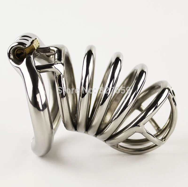 Мужское устройство верности из нержавеющей стали 80 мм Клетка на член Блокировка