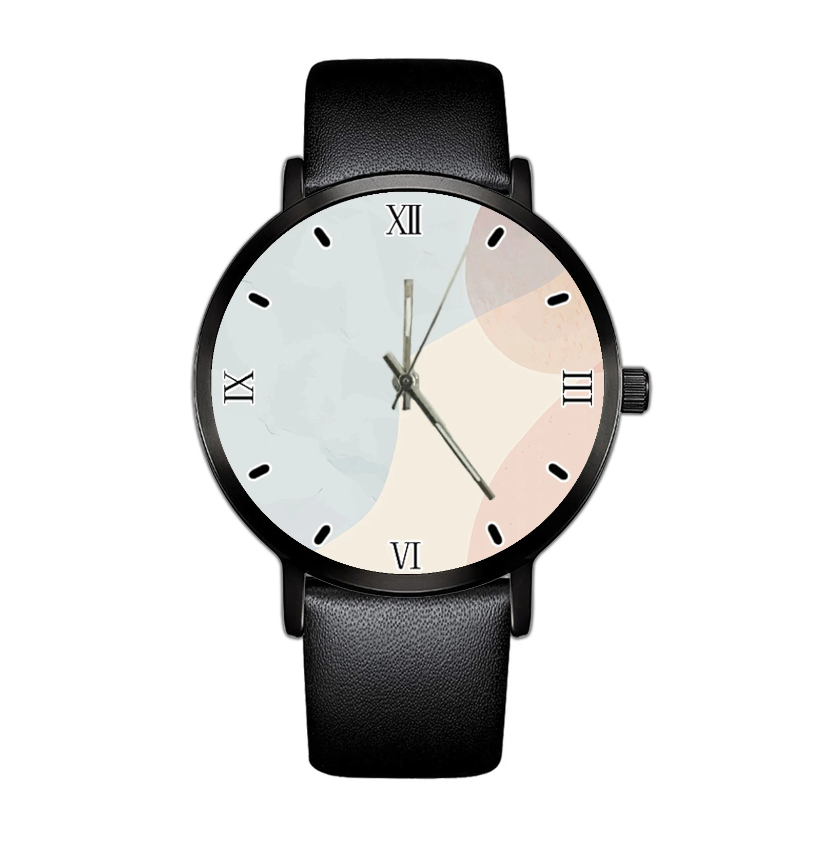 

2021 Men's Minimalist Fashion Quartz Watch Leather Belt Quartz Elegant Ultra Thin Watch Business Clock Simple Design Fa