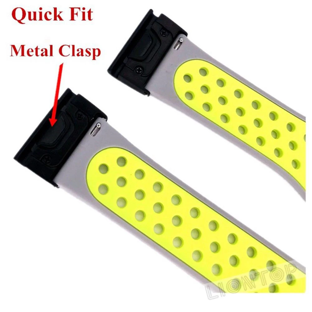 

Replacement Silicone Watch Band Wrist Strap For Garmin fenix5X/fenix3/fenix5X plus/fenix3 HR/Descent Mk1/quatix3/fenix3Sapphire