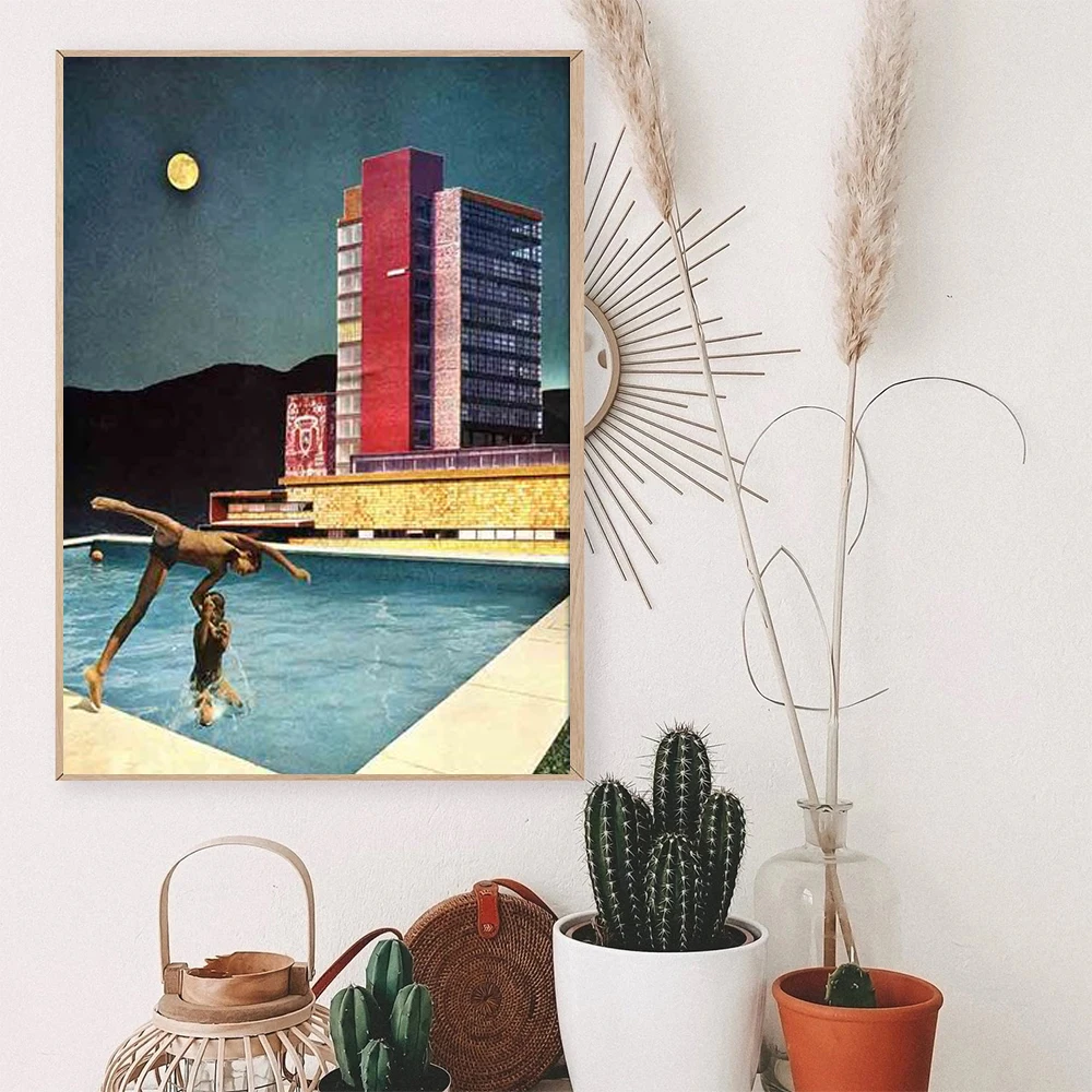 Картина на холсте для спальни в стиле ретро | Дом и сад