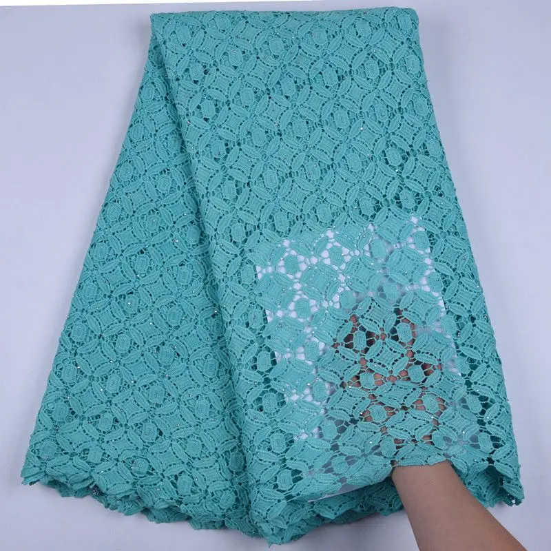 

African Lace Fabric Stoned Royal Blue Guipure Lace Fabric 2019 High Quality Nigerian Cord Lace Fabric For Wedding Dresses S1713