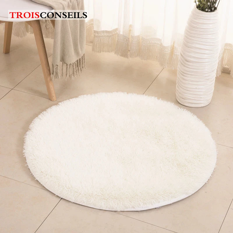 Коврик для йоги гостиной коврики детской комнаты мягкие и пушистые теплые черный