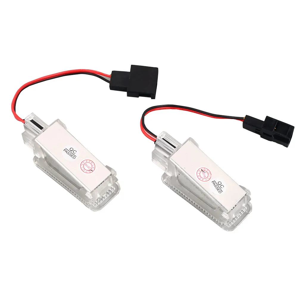

Vehemo 2PCS 6500K LED License Plate Light Number Plate Light Rear Lamp Transparent Car Styling Automobile License Plate Light