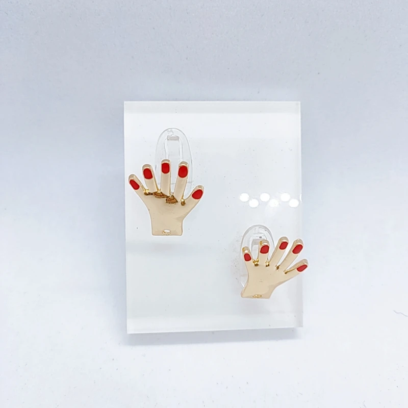 Аксессуары для ювелирных изделий сделай сам 2 штуки красный ноготь маленькая