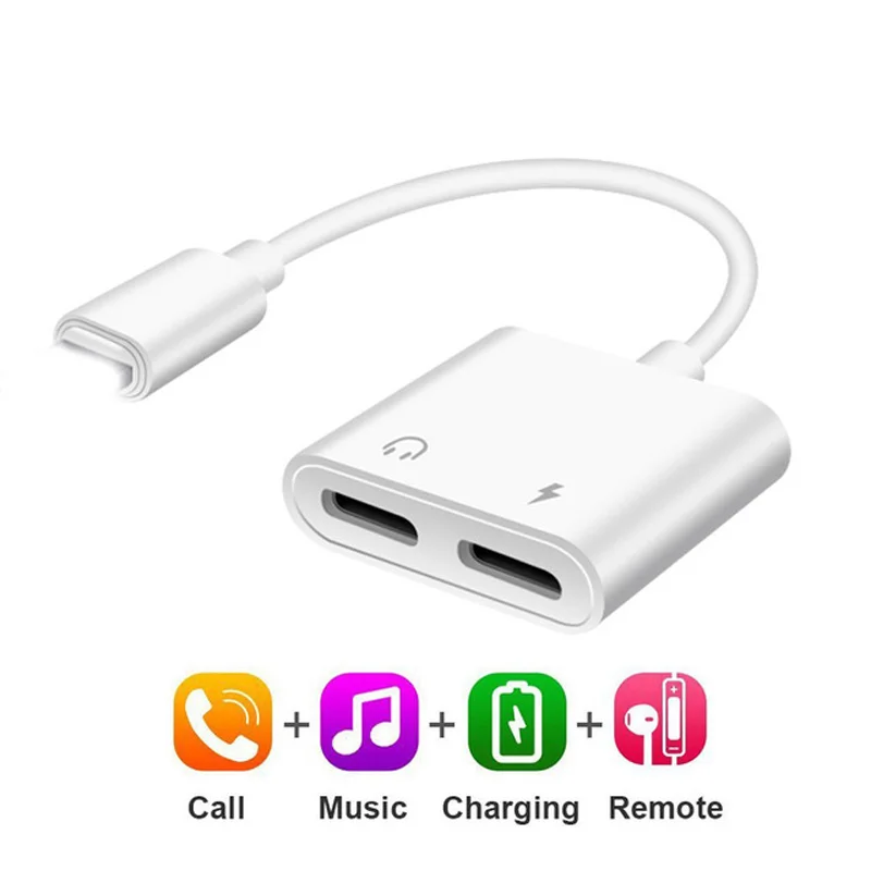 Адаптер для наушников Lightning/3 5 мм 2 в 1 адаптер iPhone Aux аудио и зарядный кабель