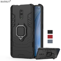 for oppo reno case cover tpu bumper magnetic ring holder stand hard armor back cover for oppo reno phone case for oppo reno 6 4
