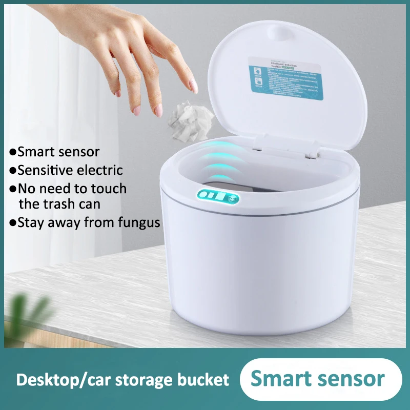 

Intelligent Electric Garbage Bin 3/4/5/6L Smart Trash Can Automatic Induction Dustbin Infrared Sensor Waste Bin For Kitchen Home
