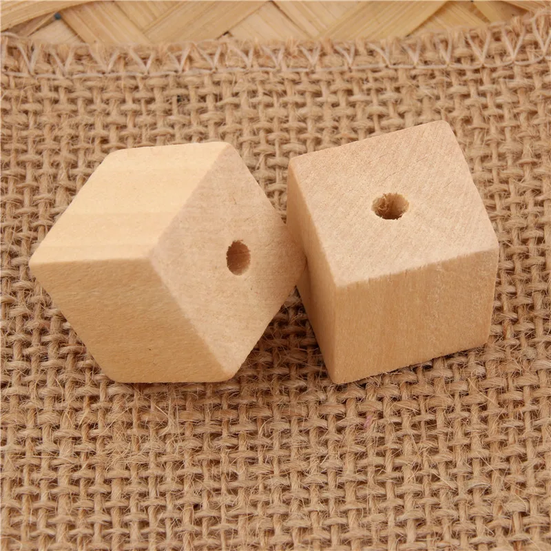 8 шт кубические квадратные деревянные бусины Подвески незавершенные из