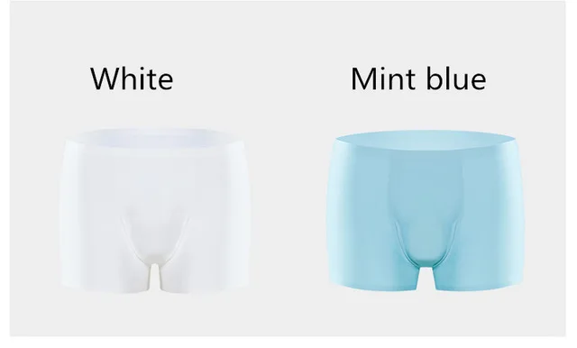 white-mint blue M Новые Xiaomi Mijia YouPin хлопок Smith Модальные удобные трусы боксеры 5 цветов Air sense нижнее белье 2 шт - Цвет: white-mint blue M