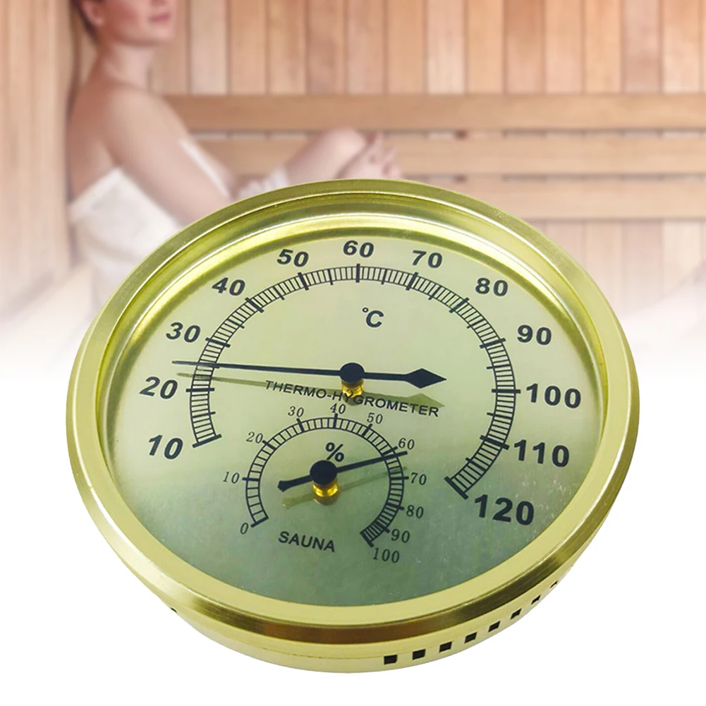 

10pcs Measure Tool Sauna Thermometer Accurate Hygrothermograph Aluminum Alloy Humidity Hygrometer Indoor Outdoor Home Office