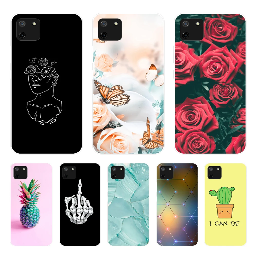 Чехол 6,5 дюйма для Realme C11, задняя крышка, силиконовый ударопрочный чехол из ТПУ для телефона OPPO Realme C11 C 11 RealmeC11 2020, чехол для телефона