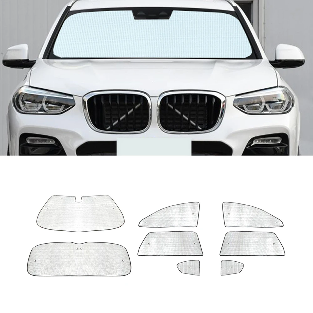 

For BMW X3 G01 2018-2021 Automobile Sunshade Cover Car Windshield Protector Front Side Window Sun Block UV Protection Curtain