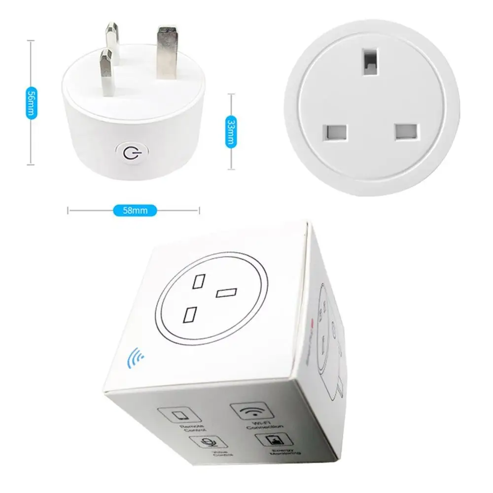 Умный Wi Fi выключатель HomeKit/Dohome розетка стандарта США/ЕС работает с приложением Apple